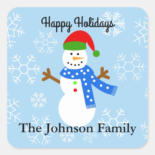 Snowman #1 Stickers (Front)