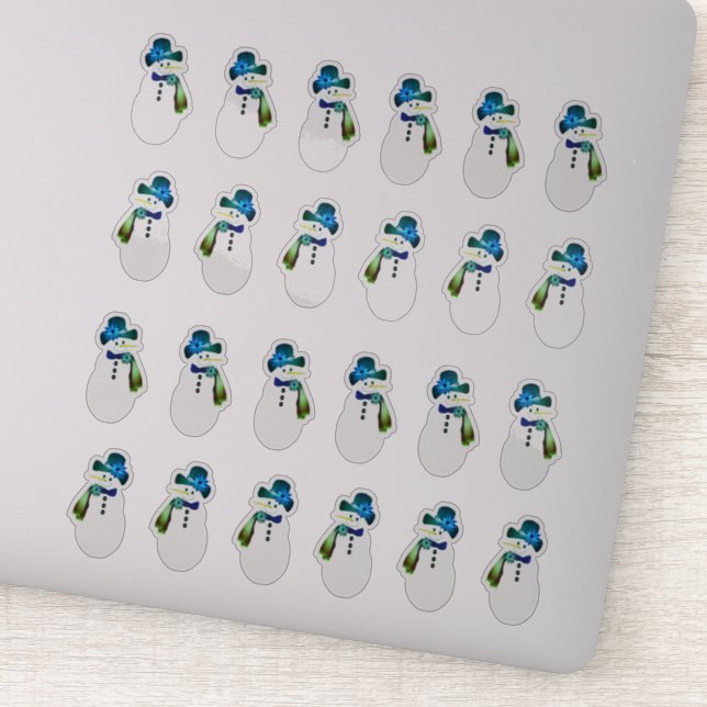 Snowman 24 Piece Sticker (Detail)