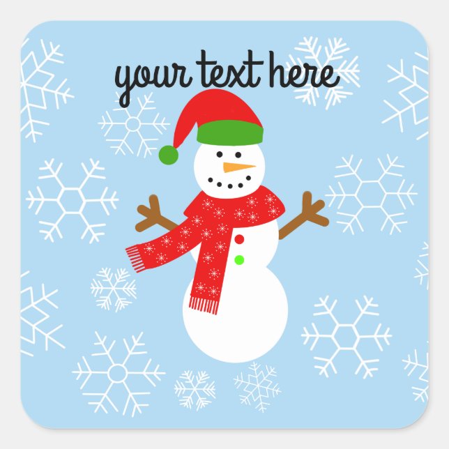 Snowman #2-4 Stickers (Front)