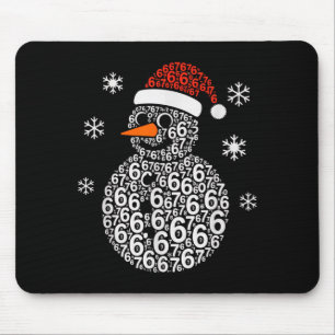 Snowman 67 Six Seven 6 7 Meme Christmas Funny Boy  Mouse Pad