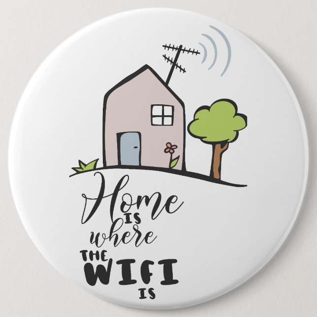 Snowman 6 Inch Round Button (Front)
