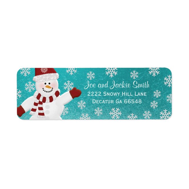 Snowman Address Labels (Front)