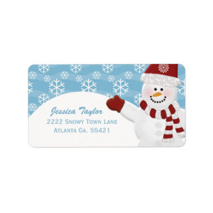 Snowman Address Labels