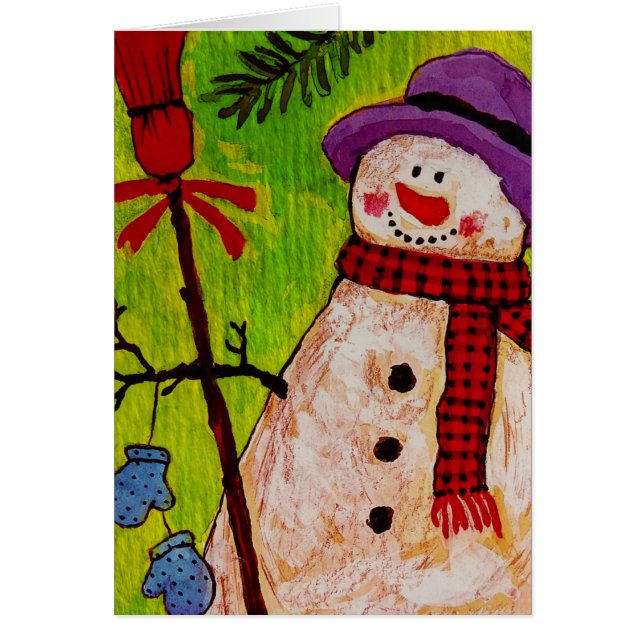 Snowman and Broom (Front)