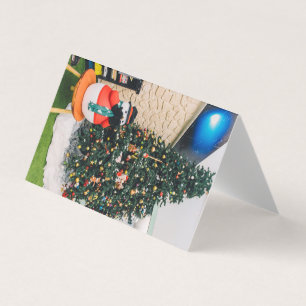 Snowman and Christmas tree