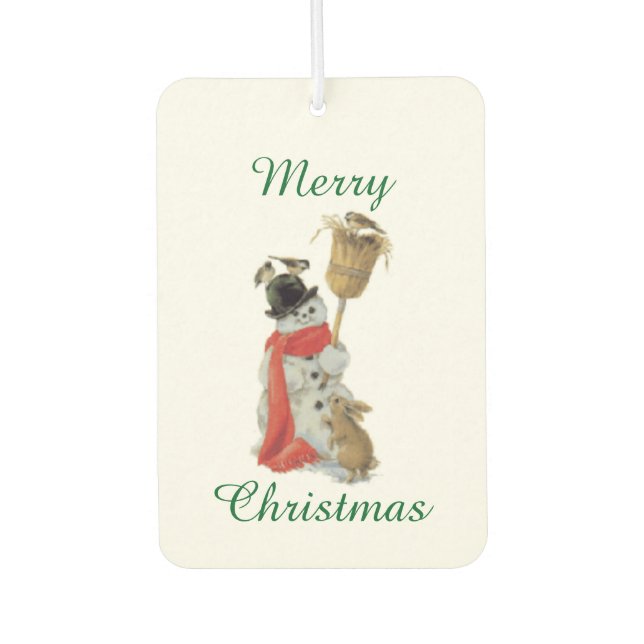 Snowman And Friends Air Freshener (Front)