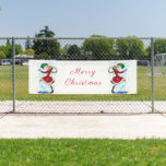 Snowman and Girl Dancers Tango Christmas Banner<br><div class="desc">Funny Christmas Banners with Happy Snowman and Girl Dance Tango Christmas Party Cartoon Drawing Banner - Customizable - or Choose / Add Your Unique Text / Name / Colour - Make Your Special Gift - Resize and move or remove and add elements / text with customization tool ! Drawing and...</div>