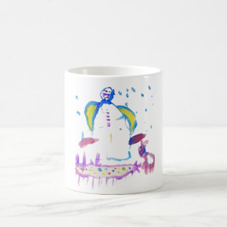 Snowman and his best friend coffee mug