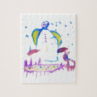Snowman and his best friend jigsaw puzzle
