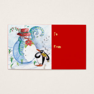 SNOWMAN AND PENGUIN'S WINTER SERENADE