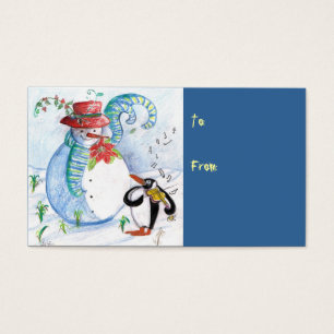 SNOWMAN AND PENGUIN'S WINTER SERENADE