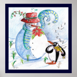 SNOWMAN AND PENGUIN'S WINTER SERENADE POSTER