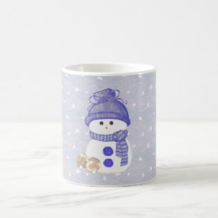 Snowman and Sleeping Bunnies Coffee Mug