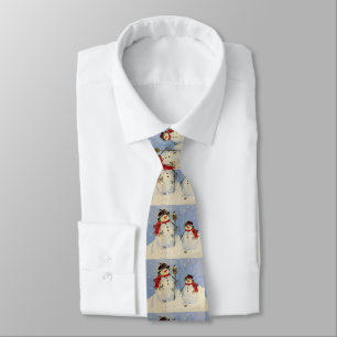 Snowman and Son Tie