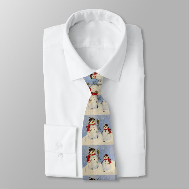 Snowman and Son  Tie (Tied)