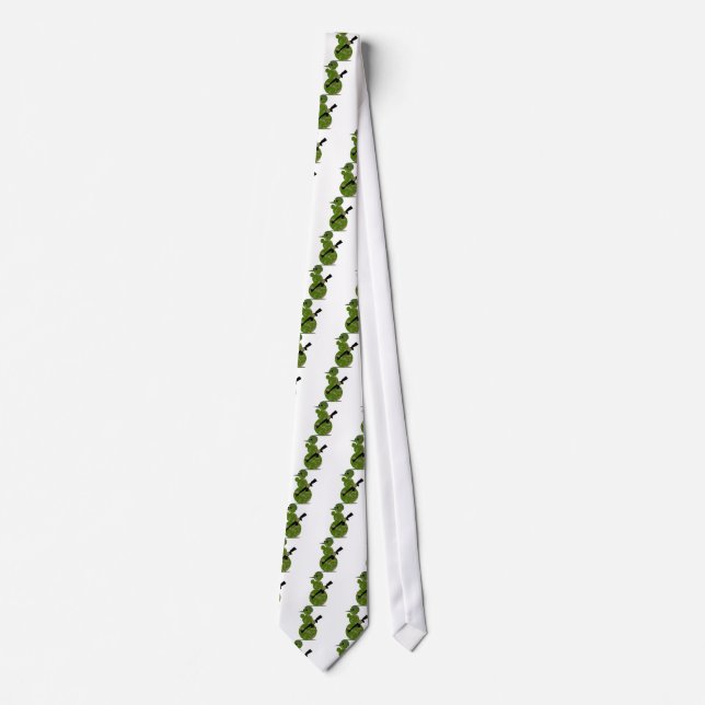 snowman army christmas tie (Front)