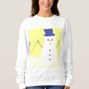 snowman art sweatshirt