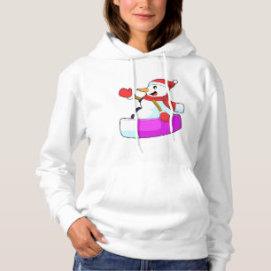 Snowman as Snowboarder with Sonowboard.PNG Hoodie