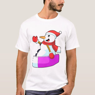 Snowman as Snowboarder with Sonowboard.PNG T-Shirt
