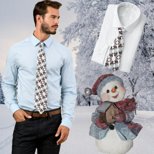 Snowman avec Birdhouse Cravate d'hiver
