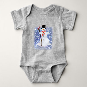 Snowman baby bodysuit