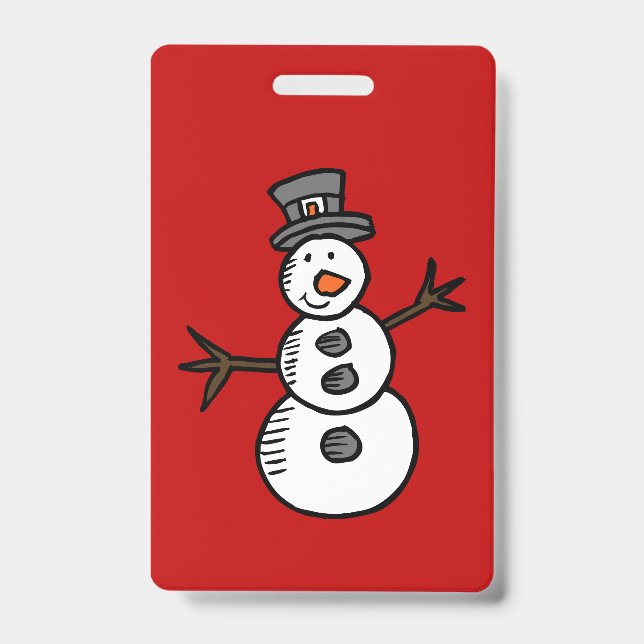 Snowman Badge (Front)