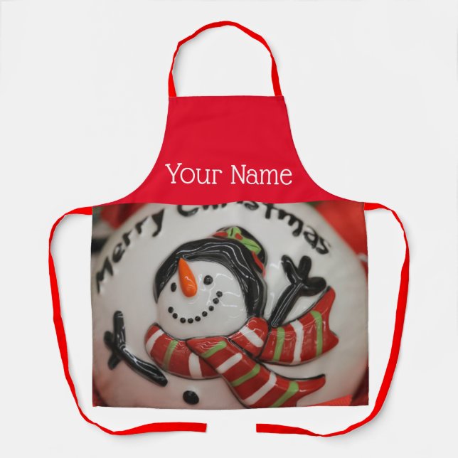 Snowman ball apron (Front)