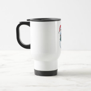 Snowman Bartender Christmas 2026 Holiday Cocktail Travel Mug