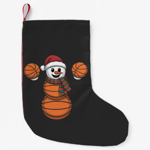 Snowman Basketbal Christmas Santa Baseball Sport Small Christmas Stocking
