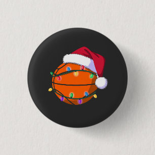 Snowman Basketball Christmas Santa Baseball Sport 1 Inch Round Button