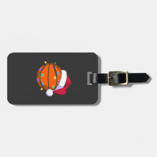 Snowman Basketball Christmas Santa Baseball Sport Luggage Tag