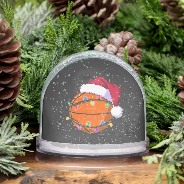 Snowman Basketball Christmas Santa Baseball Sport Snowglobe (Winter)