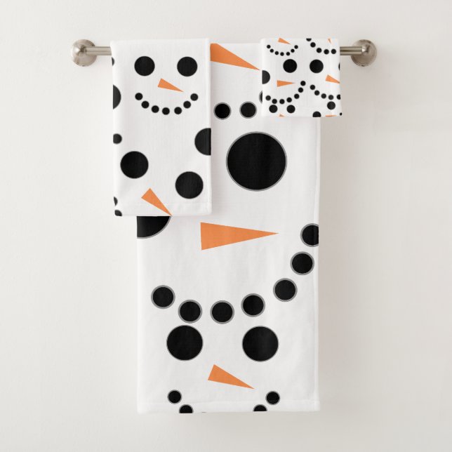 Snowman Bath Towel Set (Insitu)