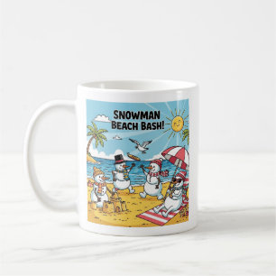 Snowman Beach Bash Coffee Mug