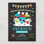 Snowman Birthday Invitation / Snow Much Fun Invite<br><div class="desc">All designs are © Happy Panda Print</div>