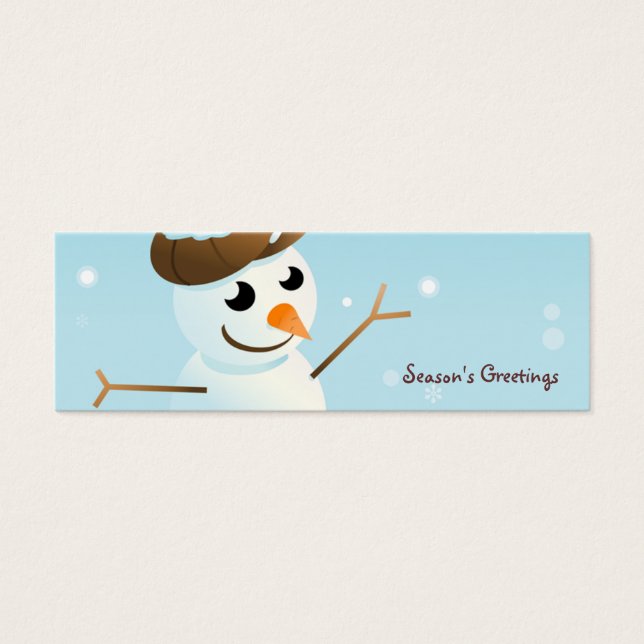 Snowman Bookmark (Front)