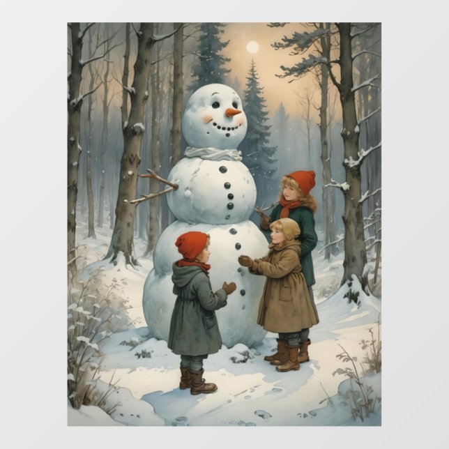 Snowman Builders Window Cling (Sheet)