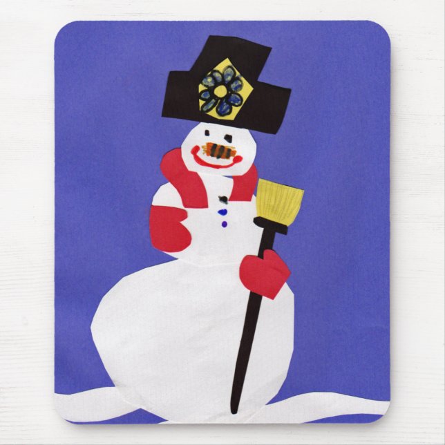 Snowman by VictoriaShaylee Mouse Pad (Front)