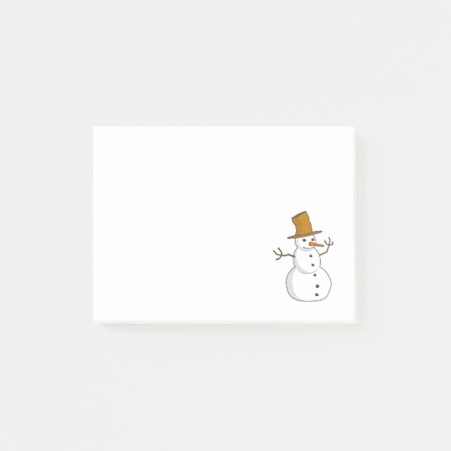 Snowman cartoon post-it notes (Front)
