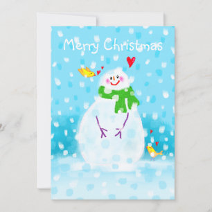 Snowman Christmas Card