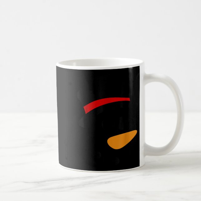 Snowman Christmas Character Face  Coffee Mug (Right)