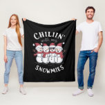 Snowman Christmas Chillin With My Snowmies Gift  Fleece Blanket<br><div class="desc">Snowman Christmas Chillin With My Snowmies Gift</div>