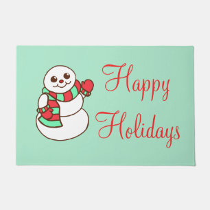 Snowman Christmas Doormat