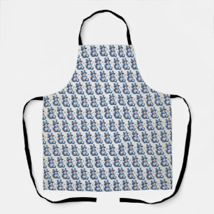 Snowman Christmas Elegant Winter Holidays Apron