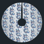 Snowman Christmas Elegant Winter Holidays Brushed Polyester Tree Skirt<br><div class="desc">Snowman Christmas Elegant Winter Holidays Brushed Polyester Tree Skirt. Unique,  beautiful,  stylish design. Easy to be personalized. Font style,  size and colours can be changed. Matching items available.</div>