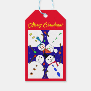 Snowman Christmas Gift Tag