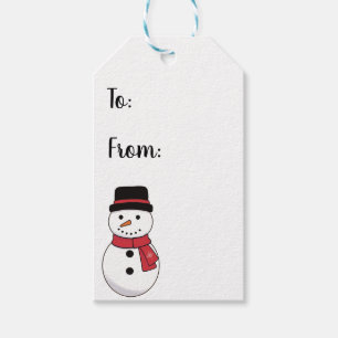 Snowman Christmas Gift Tags