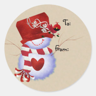 Snowman Christmas Gift Tags
