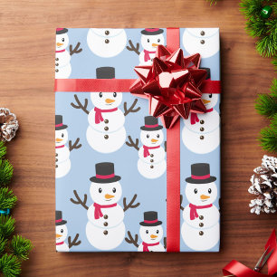 Snowman Christmas Giftwrap Roll of Wrapping Paper