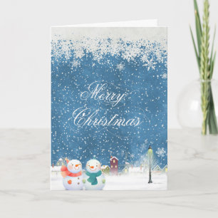 Snowman Christmas Holiday Card